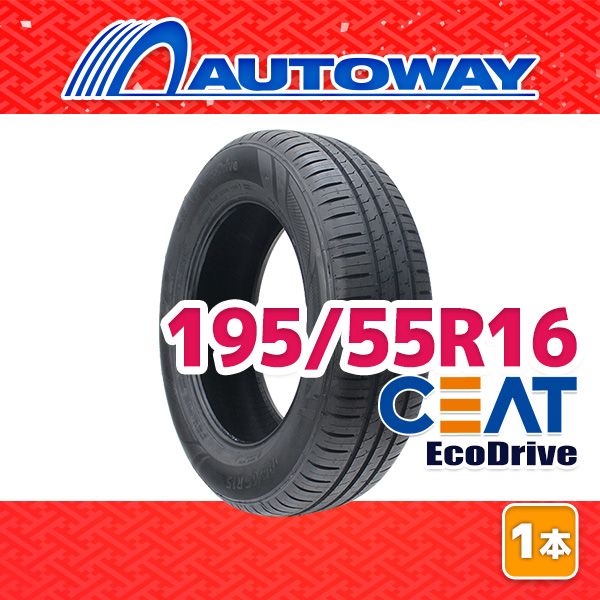 AUTOWAY】 新品 195/55R16 サマータイヤ CEAT EcoDrive 16インチ 1本 