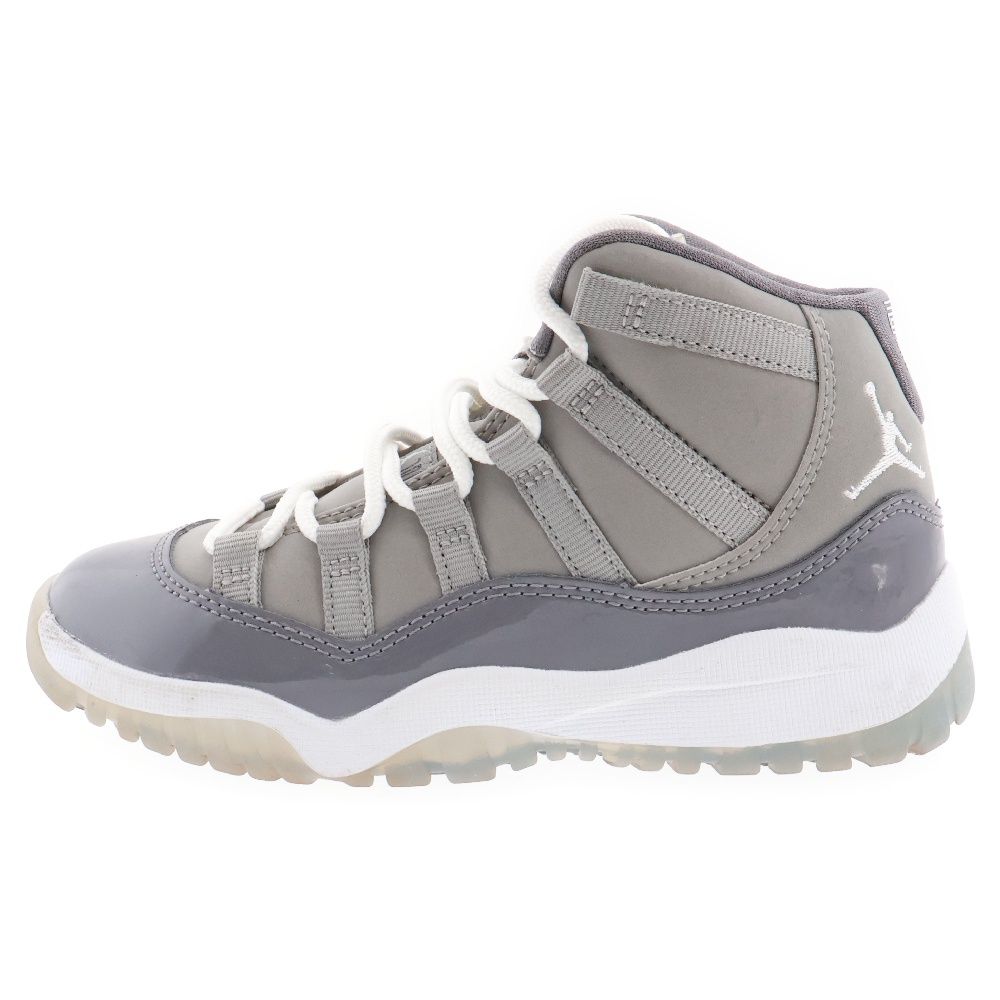 NIKE (ナイキ) Air Jordan 11 Retro 378039-005 エアージョーダン11 キッズ ハイカットスニーカー グレー US12C/18.0cm
