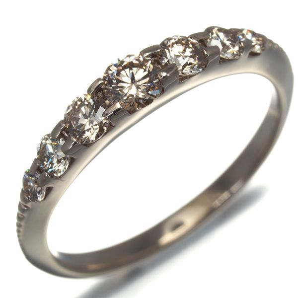 専用JH87★高級 カシケイ NAKEDリング0.55ct リング 0.40ct カシケイ ネイキッド ブラウンダイヤモンドリング K18 現行品