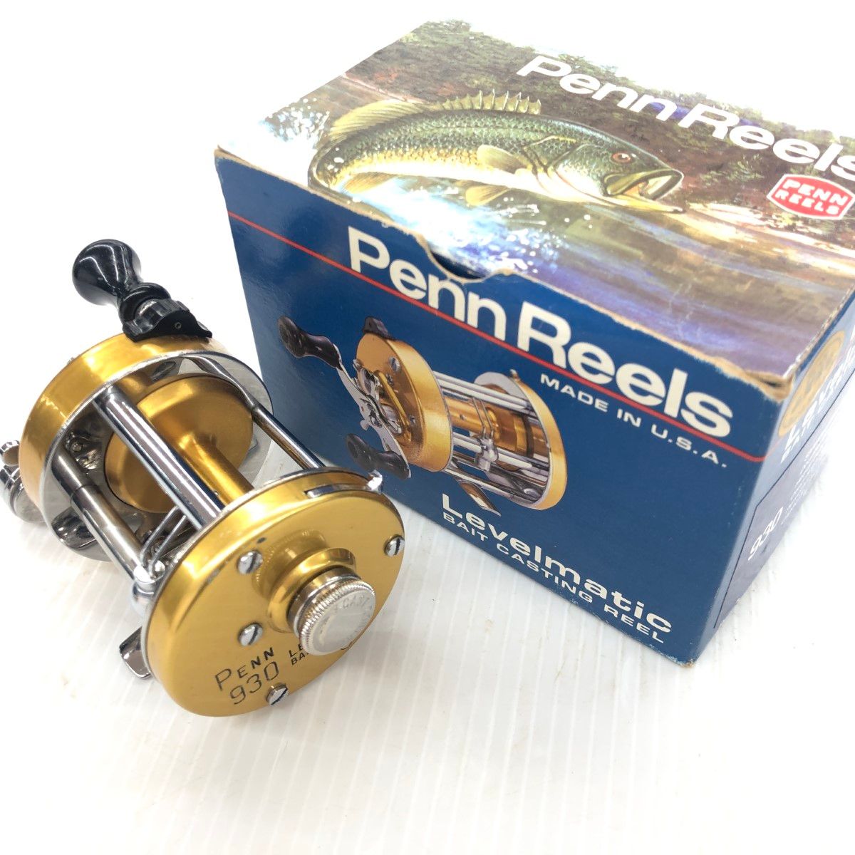 フィッシング σσ【】PENN ベイトリール レベルマチック 930 程度A