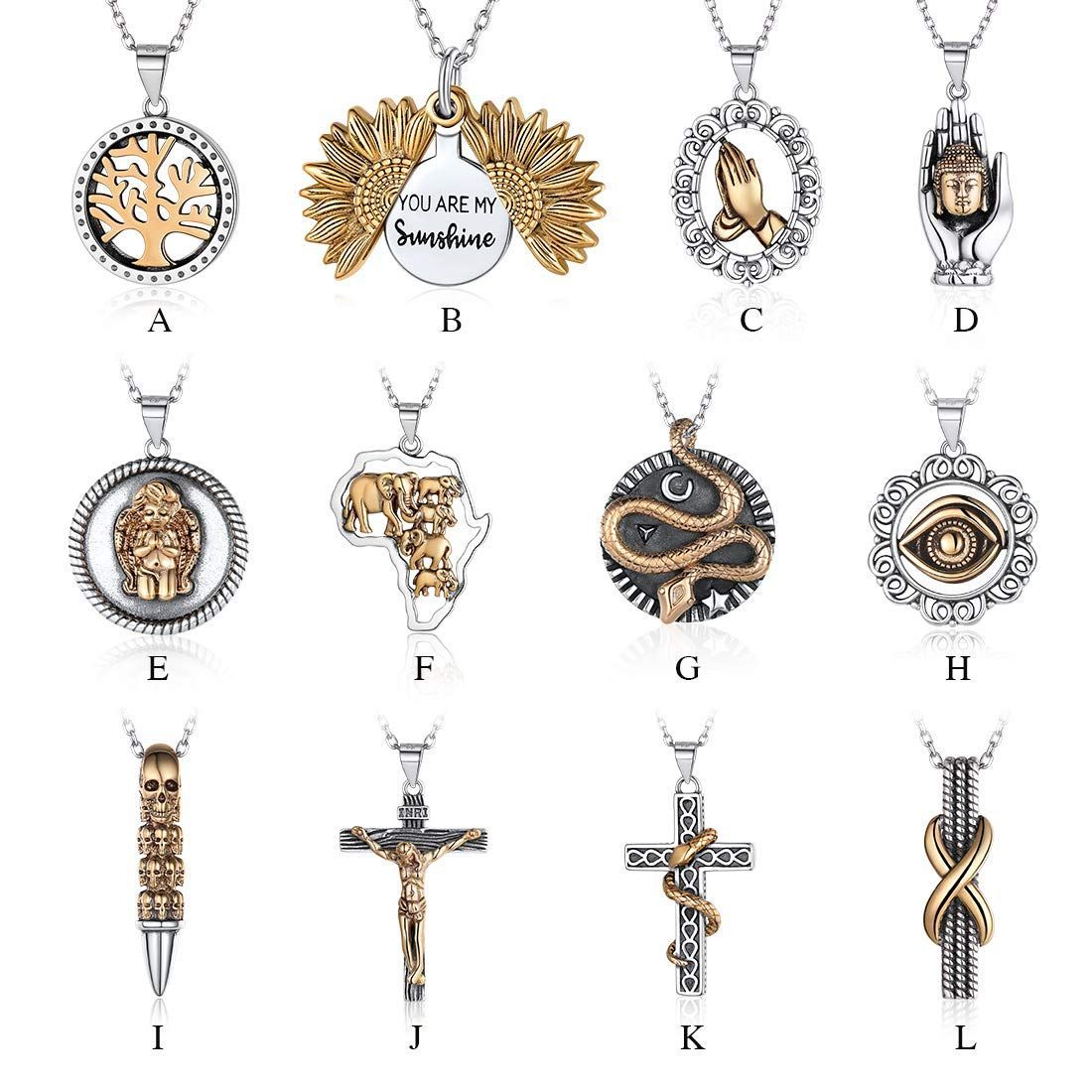  お守り ペンダント メンズ プレイングハンズ アレルギー対応 シルバー925 レディース ネックレス 祈る手 Silver Nofade ネックレス アクセサリー