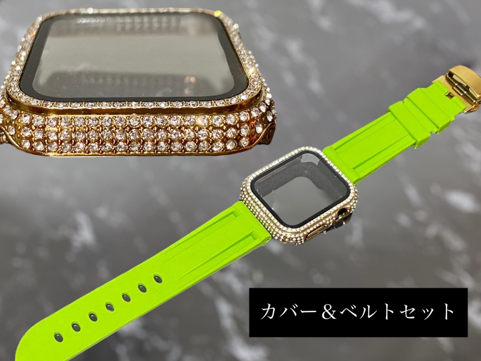 ゴールド ライム アップルウォッチ ケースカバーApple Watch. D
