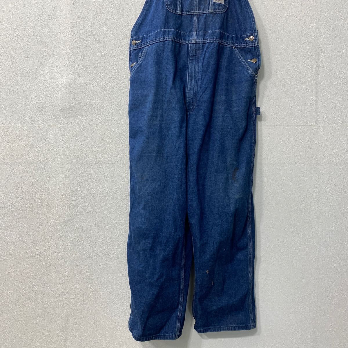 Carhartt デニム オーバーオール W38 ネイビー カーハート メキシコ製