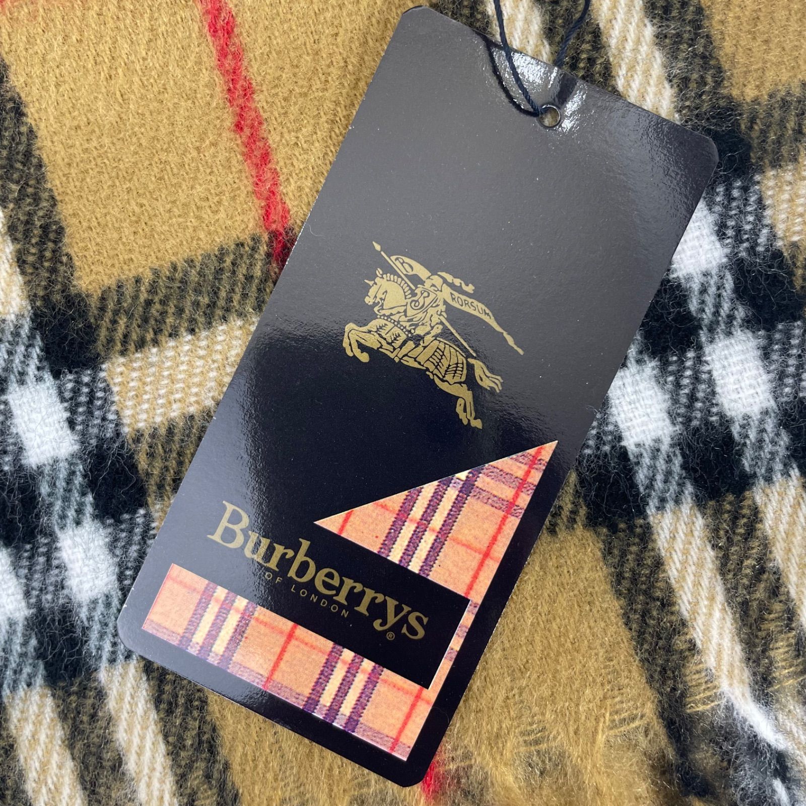 未使用 タグ付き Burberry London バーバリー ロンドン ラムウール100