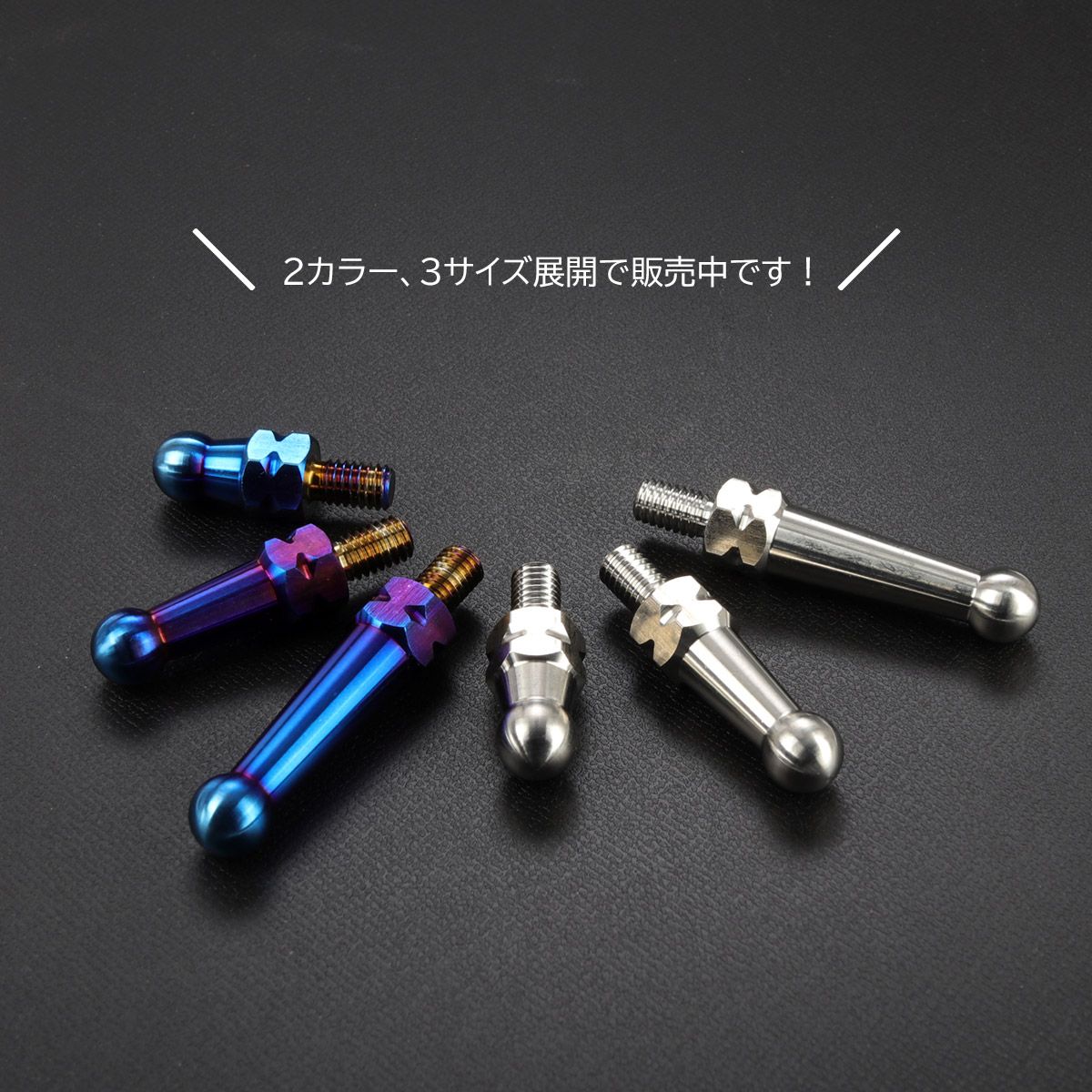 40mm バンクセンサー 汎用 ネジ M6×10mm P1.0 補修 交換用 ドレスアップにも 焼きチタン色 1個売り S-1042【メール便】