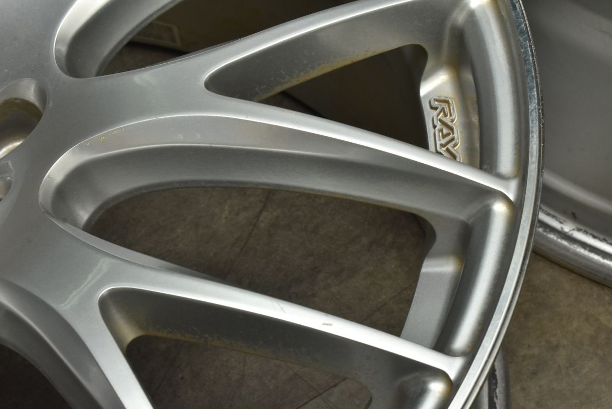 RAYS 19×8J+45 ホムラ 2×9 19インチ タイヤ付き4本 レイズ ホムラ 2×9