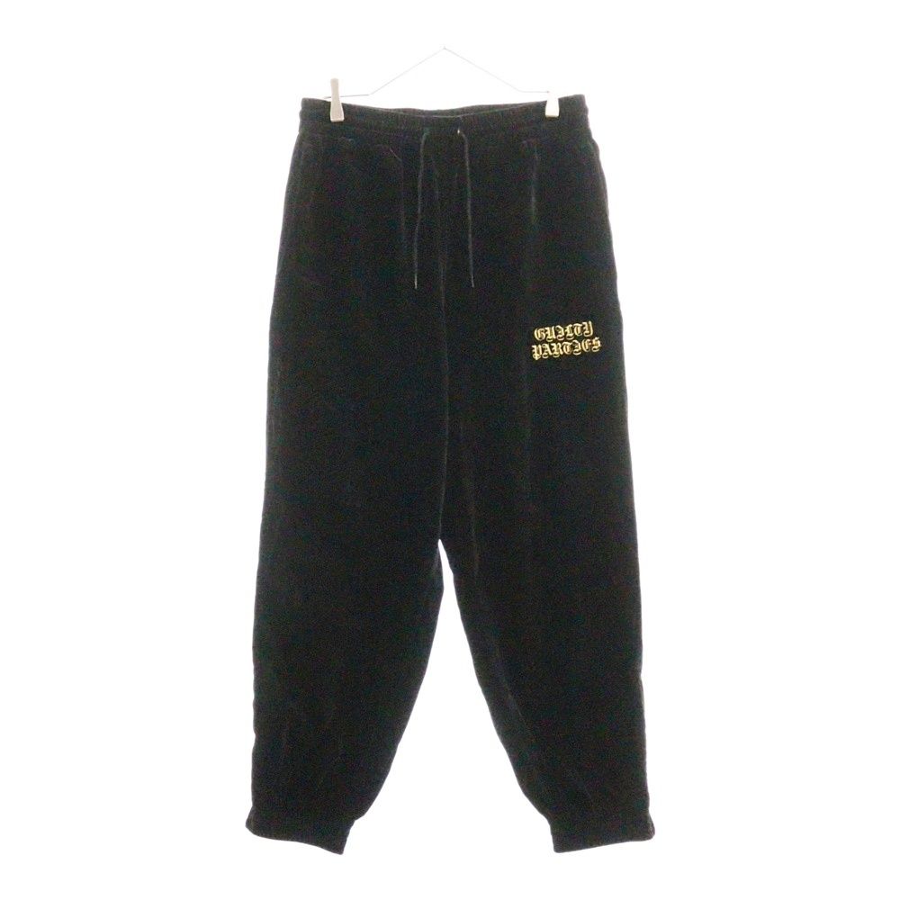 WACKO MARIA ワコマリア 22AW VELVET PANTS ベルベット トラックパンツ ジャージ ブラック|ゴールド
