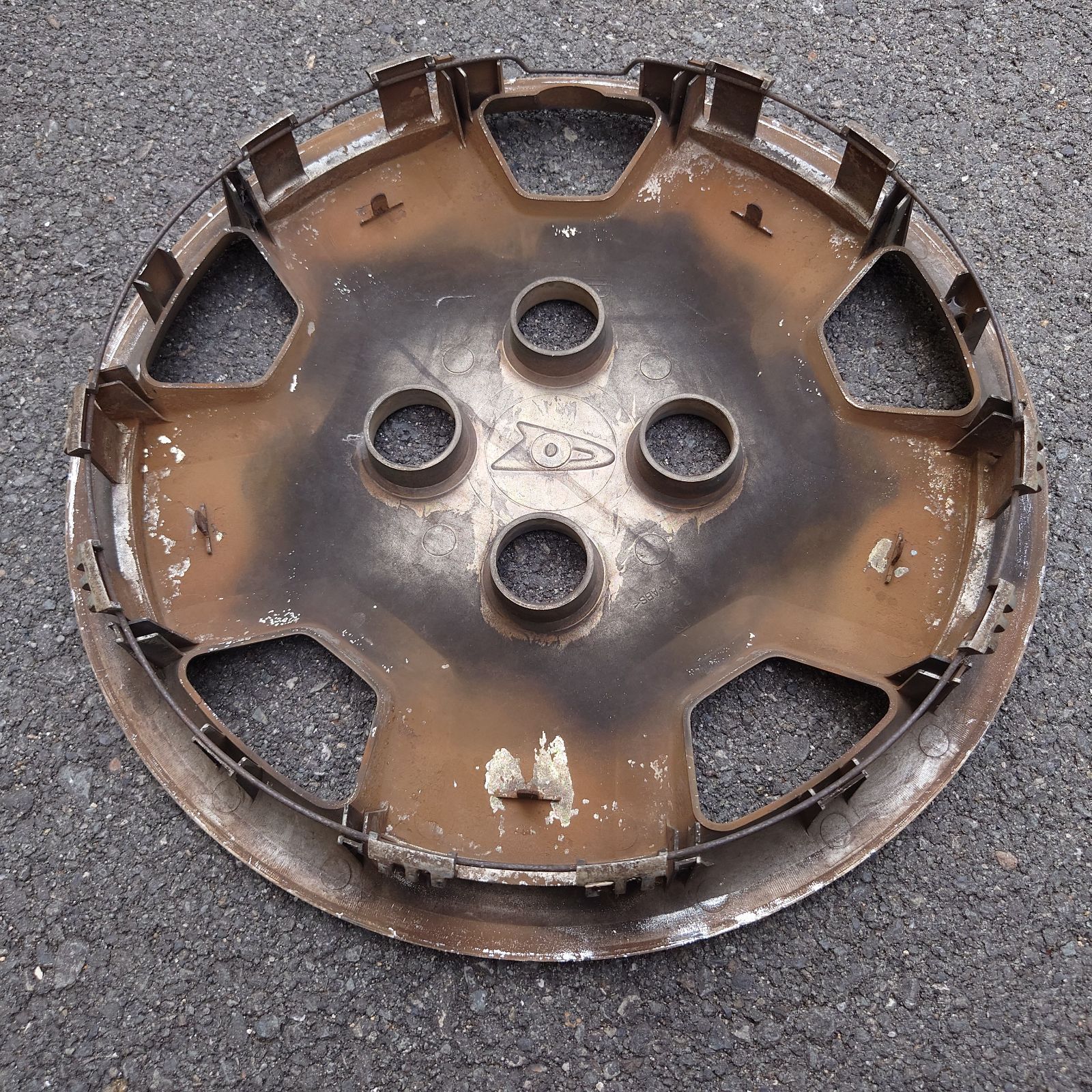 ダイハツ DAIHATSU 純正 13インチ メッキ ホイールキャップ 裏刻印