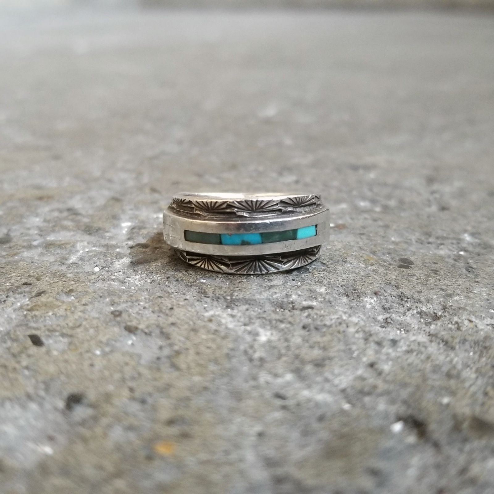 RH Jewelry インレイターコイズリング インディアンジュエリー