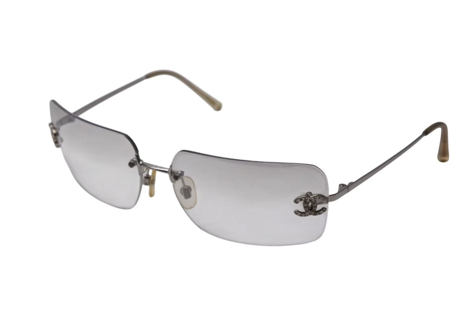 CHANEL サングラス リムレス 4017-d グレー ストーン ココマーク CHANEL】シャネル ココマーク サングラス 4017-D – NISHIKINO