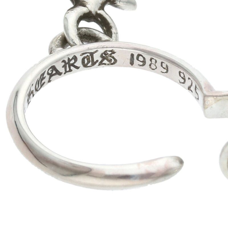 クロムハーツ TINY CH CROSS/タイニーCHクロスフープ シルバーピアス