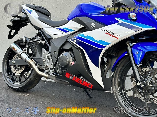 新品!! 純正エキパイ対応 スリップオンマフラーセット GSX250R用