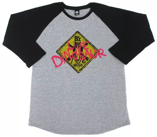 中古】Tシャツ(男性アイドル) B'z ラグランTシャツ グレー×ブラック XL
