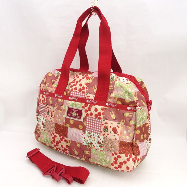 LESPORTSAC | レスポートサック 2WAY ピンクハウス ショルダーバッグ セミボストン ナイロン レッド 3868U205 バッグ|バック|BAG|鞄|カバン ブランド