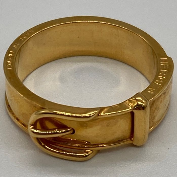 ☆HERMES エルメス サンチュール スカーフ リング ゴールド ベルト