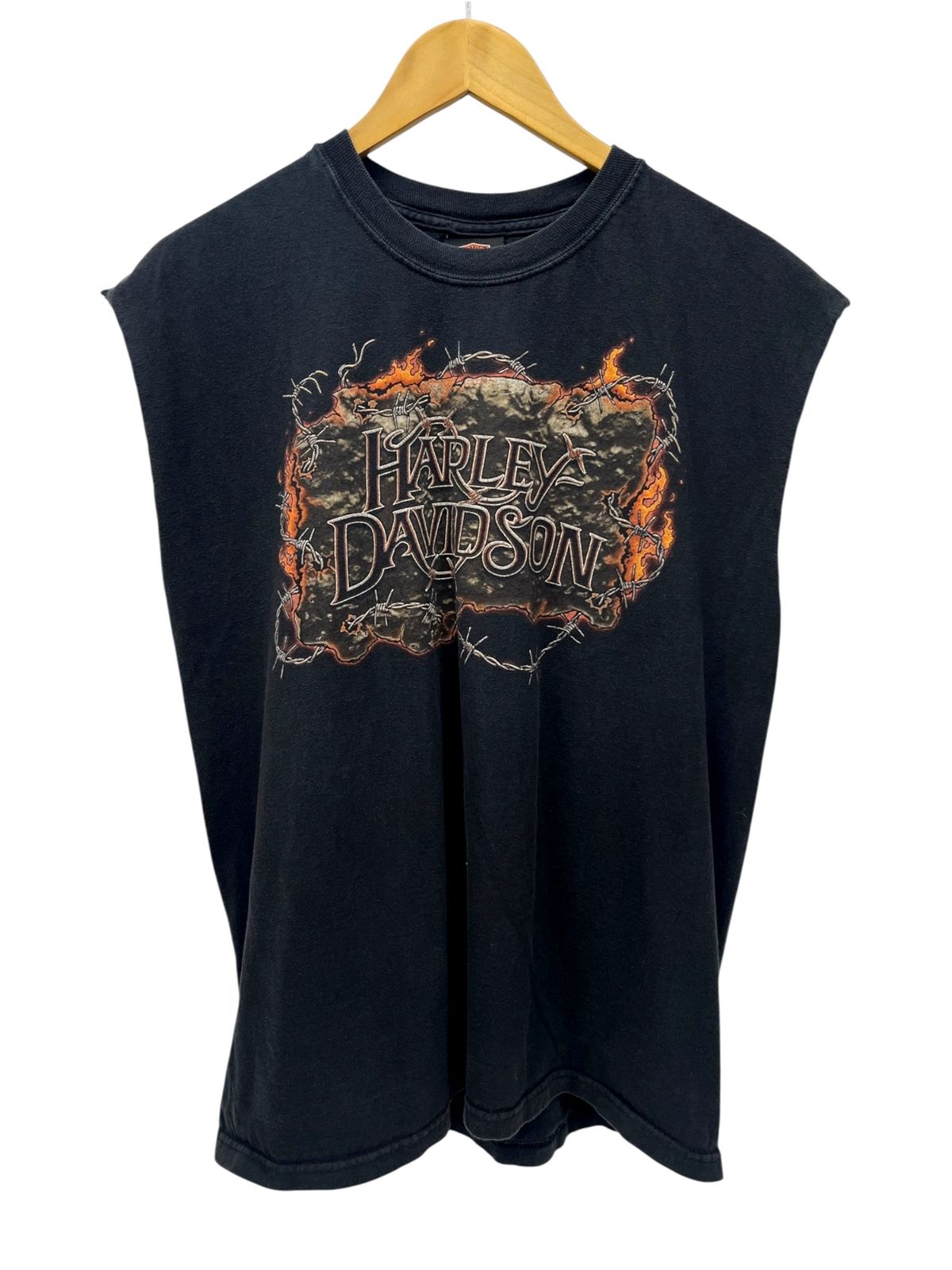 ハーレーダビッドソン tシャツ ノースリーブ 黒 ブラック ハーレー