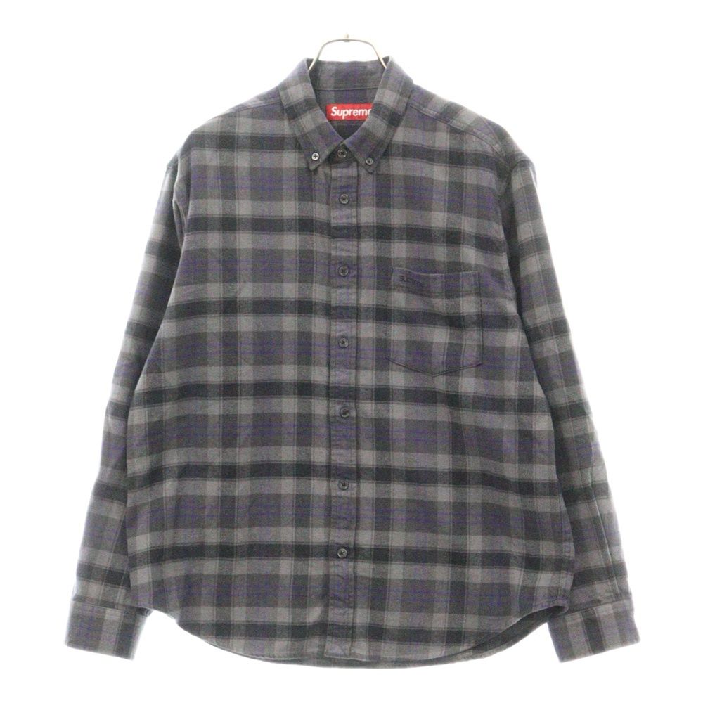 Supreme 24ss: Quilted Flannel Snap Shirt Supreme Quilted