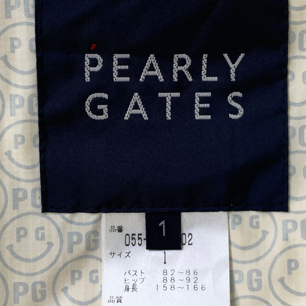 サイズ：1 PEARLY GATES パーリーゲイツ  ジップジャケット フロッキー ニコちゃん イエロー系 [240101496458] ゴルフウェア レディース ストスト サイズ：1 PEARLY GATES パーリーゲイツ ジップジャケット フロッキー