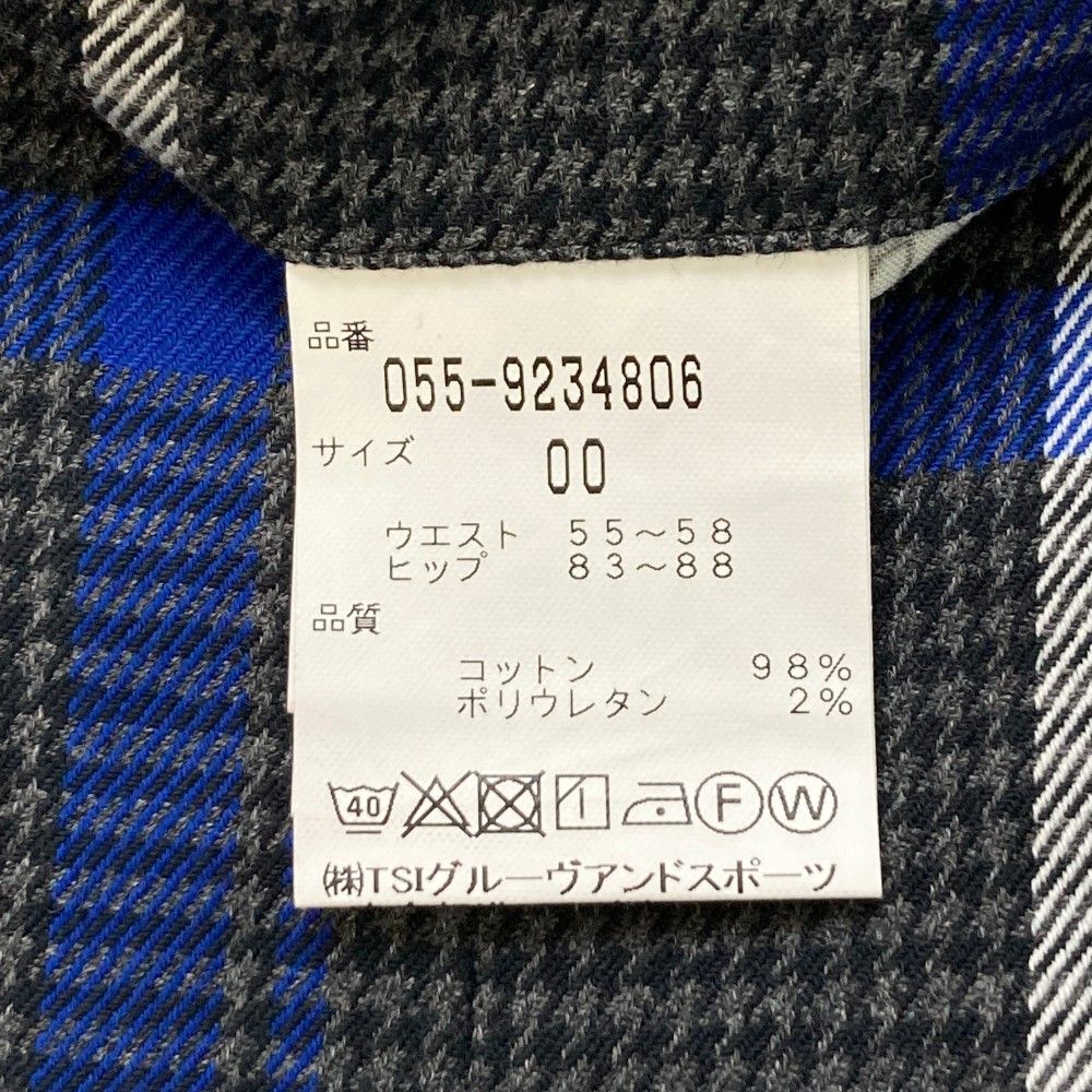サイズ：00 PEARLY GATES パーリーゲイツ 30周年 ストレッチスカート ロゴ刺繍 千鳥 チェック柄 グレー系 [240101413234] ゴルフウェア レディース ストスト サイズ：00 PEARLY GATES パーリーゲイツ 30周年 ストレッチ