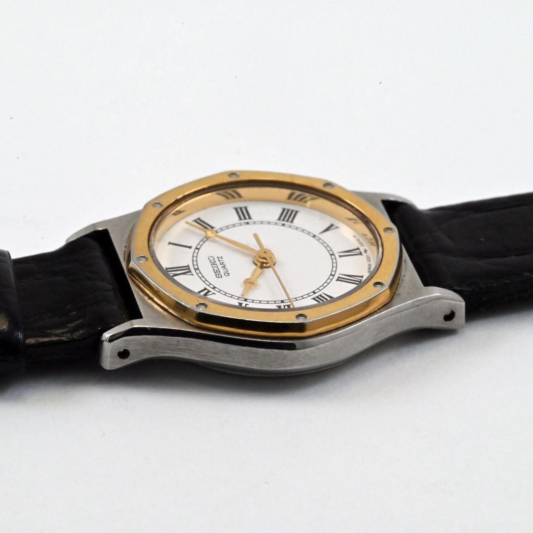 SEIKO セイコー オーバル クォーツ コンビカラー 腕時計 電池交換済み