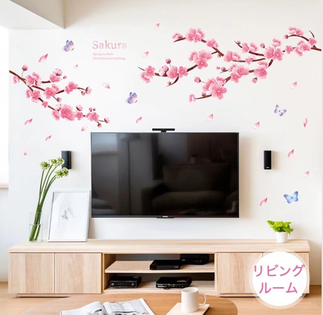 ✭新品SALE特価✭思い出を飾る✣ウォールステッカー✢The✫Memories✢ MB221 ウォールステッカー 桜 花 春 季節 剥がせる シール 壁紙