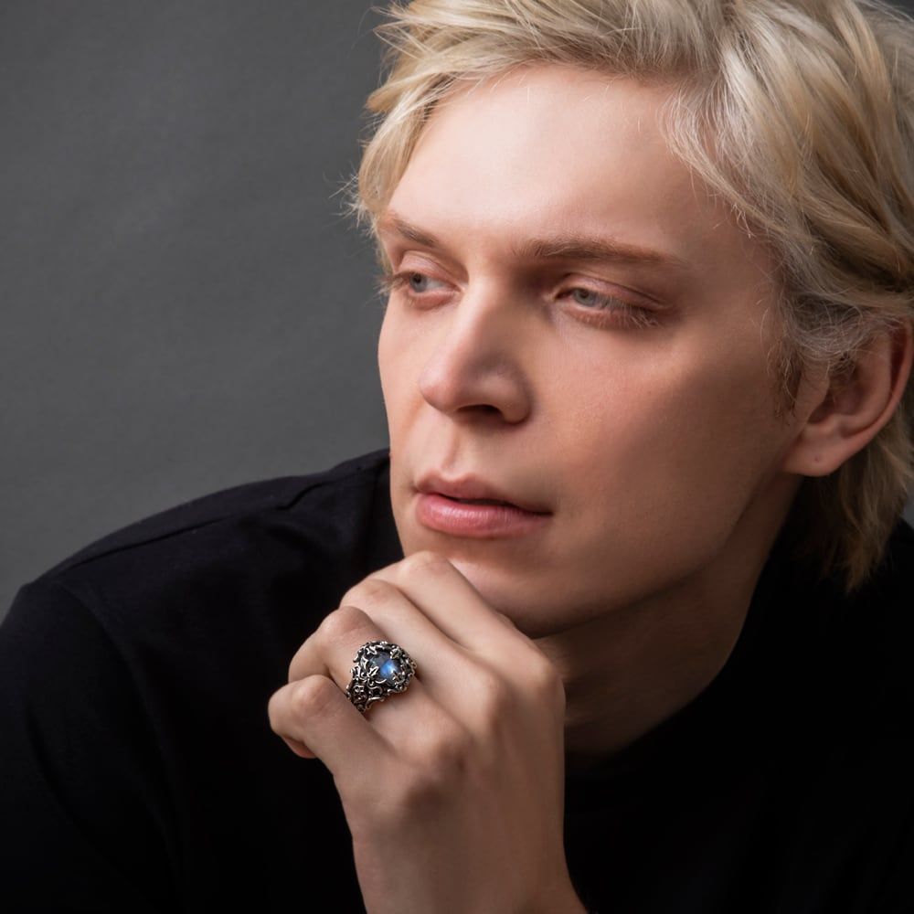 ローズカットブルームーンリング アルテミスクラシック