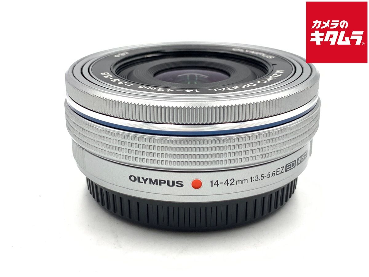 並品 オリンパス M.ZUIKO DIGITAL ED 14-42mm F3.5-5.6 EZ シルバー