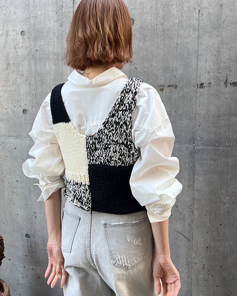 YENN イエン PATCHWORK BUSTIER パッチワークビスチェ y252-91044