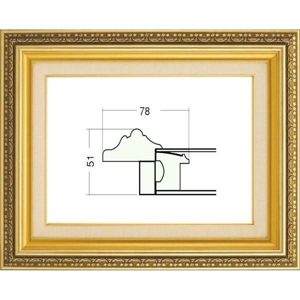 額縁 油絵/油彩額縁 樹脂製フレーム 9586 サイズ SM ゴールド 金 - メルカリ