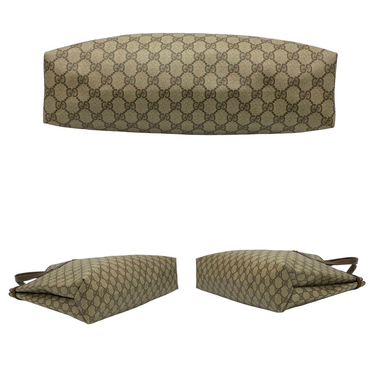 極 美品 GUCCI グッチ オールドグッチ シェリーライン GG ロゴ レザー