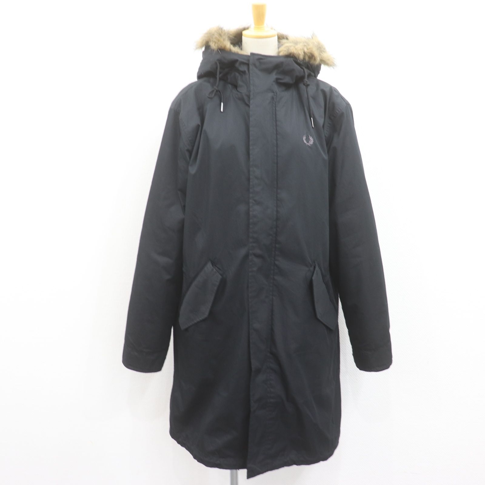 ITMHEO4C09DI FRED PERRY フレッドペリー モッズコート 2023FWモデル ジップインライナー フィッシュテール パーカー  J6504 ダウンジャケット アウター メンズ ブラック M - メルカリ