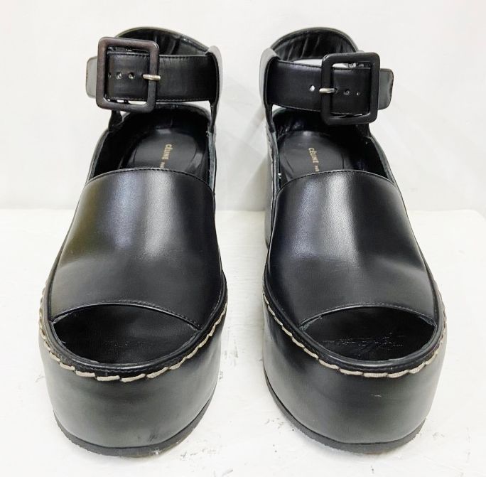 イタリア製 CELINE セリーヌ Plain Sandal 90 ウェッジソール サンダル