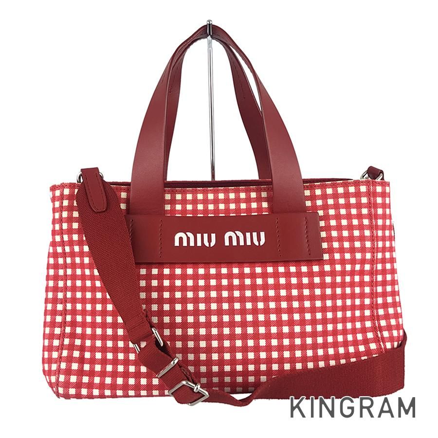 贅沢品 MIU MIU 日本限定 カナパトートバッグ 赤 - バッグ