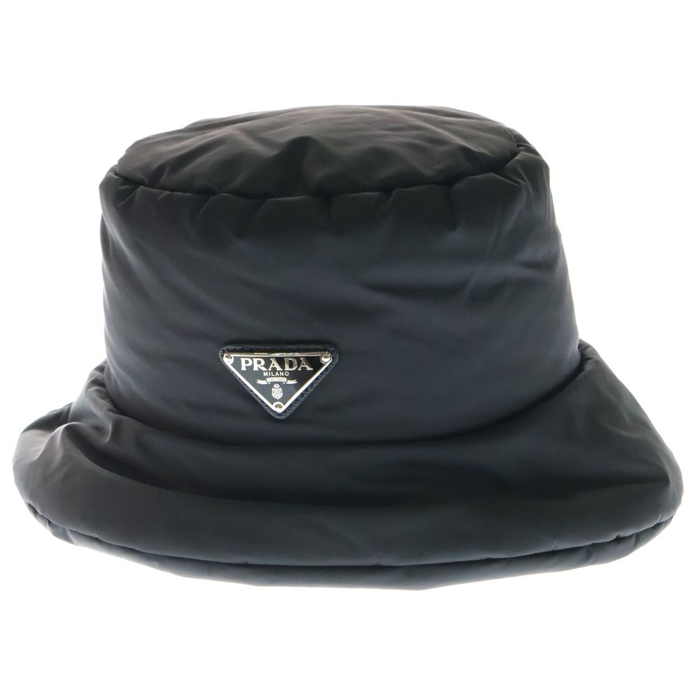 PRADA バケット　ハット　三角ロゴ PRADA (プラダ) トライアングル 三角ロゴプレート ナイロンバケット
