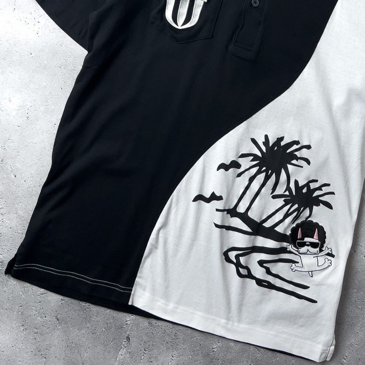 美品 MU SPORTS ミエコウエサコ ポケット付き 半袖 ポロシャツ