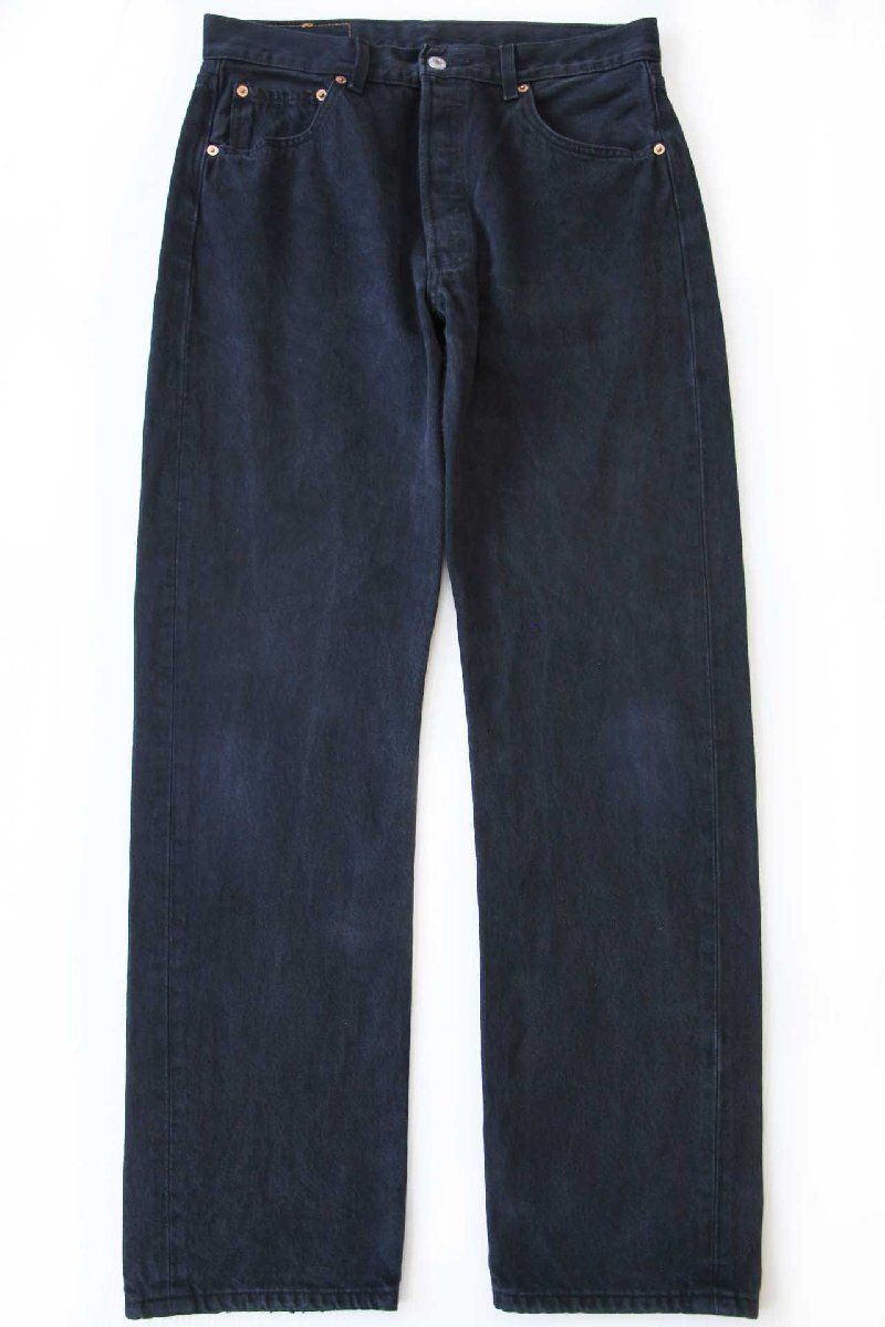 00s Levi's リーバイス 501  ルーマニア製 00s ルーマニア製 Levi'sリーバイス 501 後染め ブラック デニム