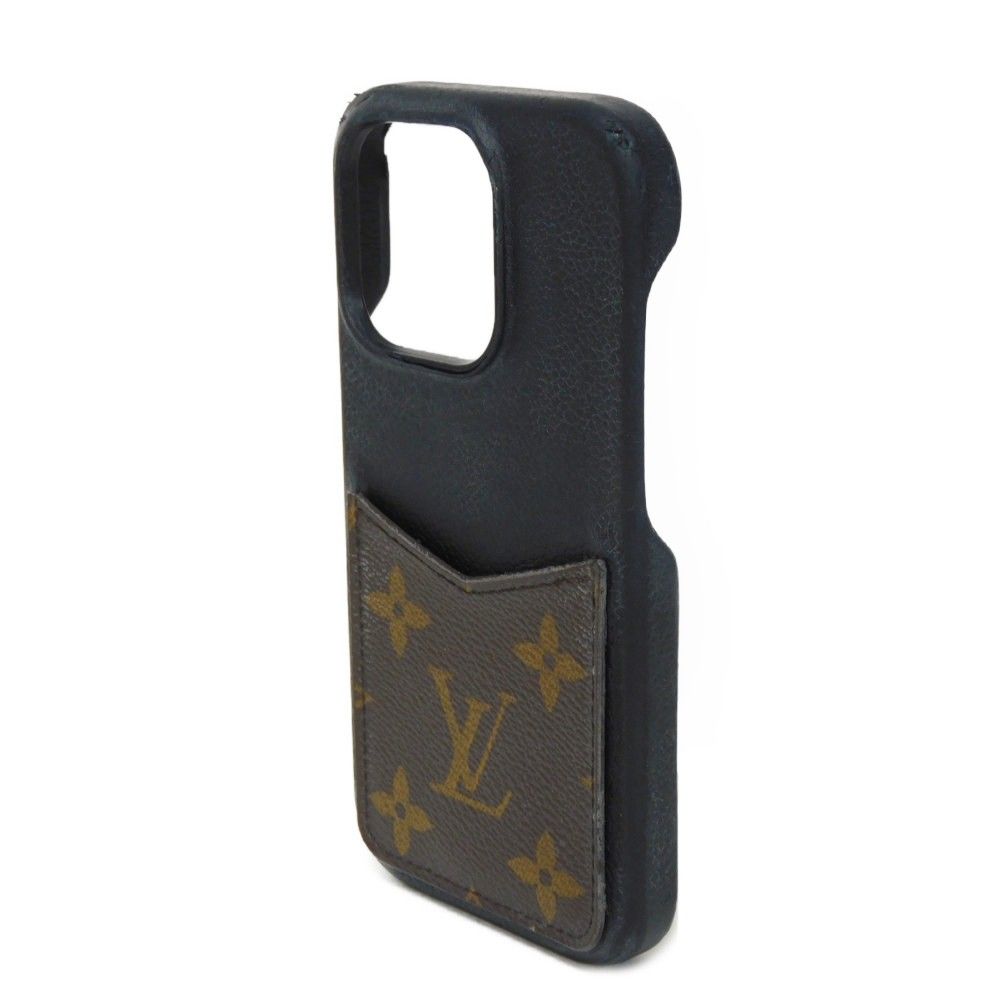 LOUIS VUITTON ルイ ヴィトン iPhone バンパー 14 Pro LVロゴ フラワー ブラウン ブラック モノグラム ノワール スマホケース M81998