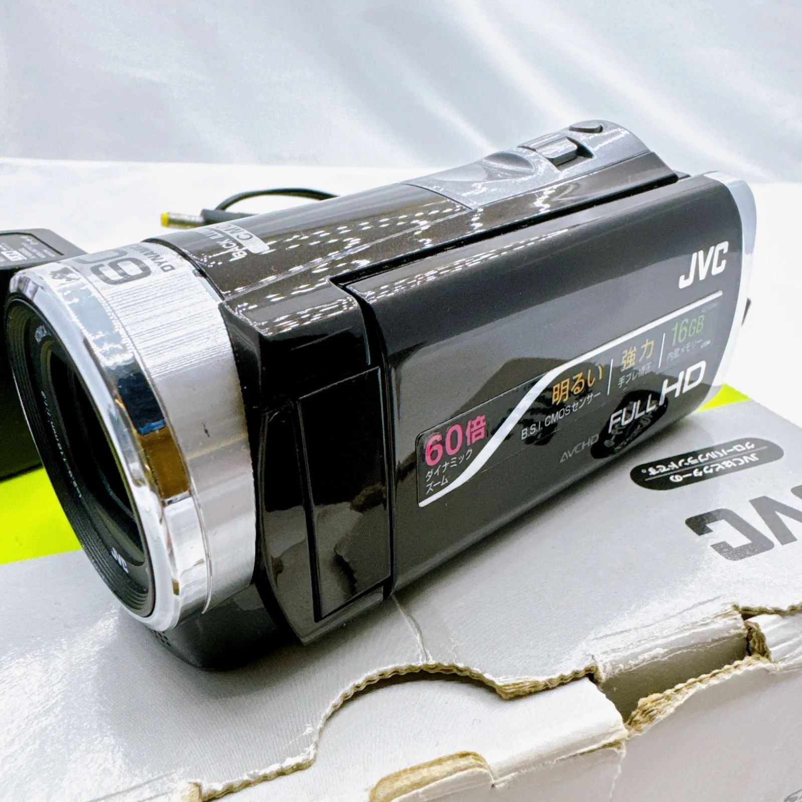 JVC フルHD ビデオカメラ AVCHD シルバ― GZ-E355-N JVCKENWOOD