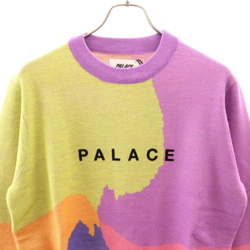 Palace Skateboards (パレススケートボーズ) 18AW WHIRL KNIT ロゴ刺繍  