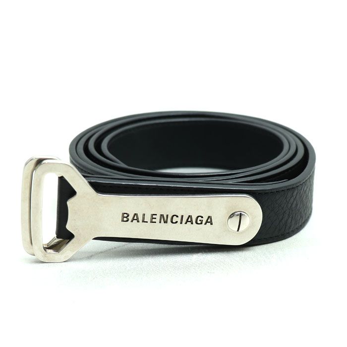 BALENCIAGA バレンシアガ ボトルオープナー Dリング ベルト ブラック 