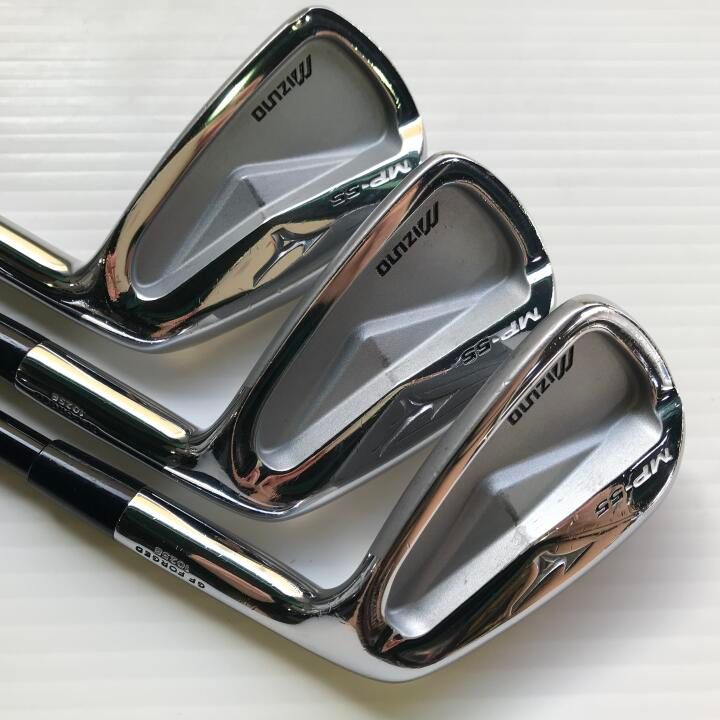 美品 Mizuno MP-55 FORGED アイアンセット 全6本 S 美品 Mizuno MP-