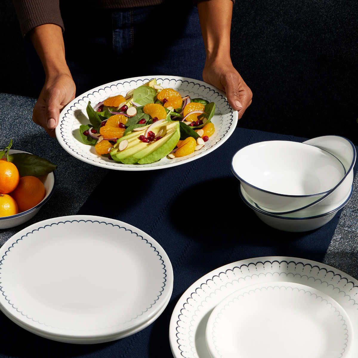 ランチプレート 26cm CORELLE コレールカスピアンレース ショップ