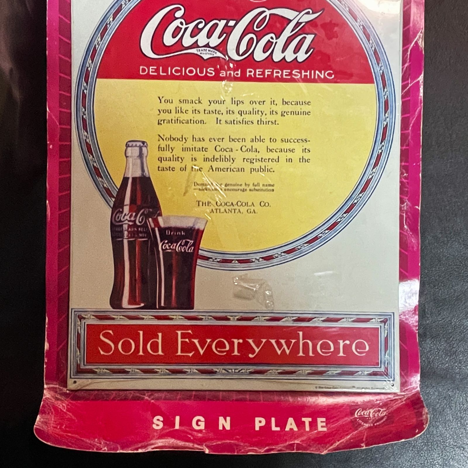 コカコーラ Coca-Cola Coke BRAND ブリキ 看板 壁掛け アメリカン 