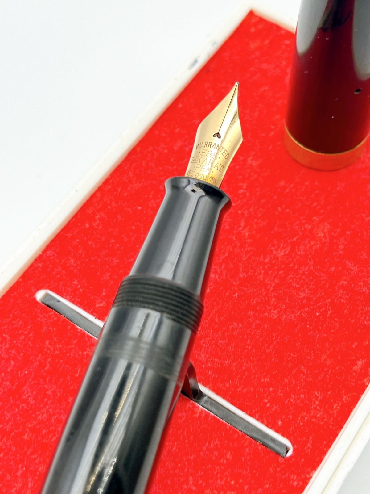 WARRANTED ワランテッド 万年筆 14K 585 ブラック ゴールド ヴィンテージ SH405 WWW_SKLAD-KIRPICHA_RU