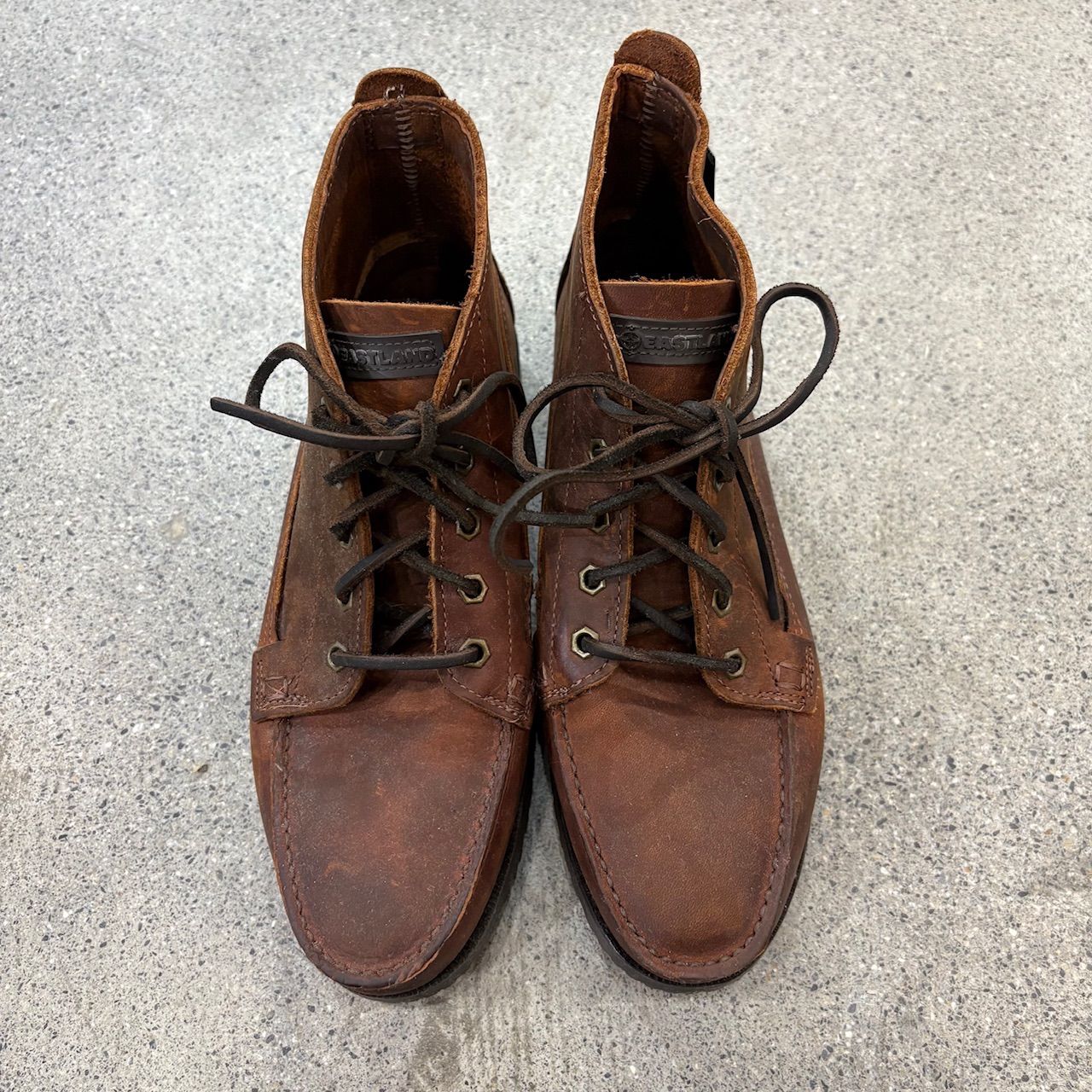 EASTLAND 90s SENECA BOMBER BROWN 10-11 Dead Stock