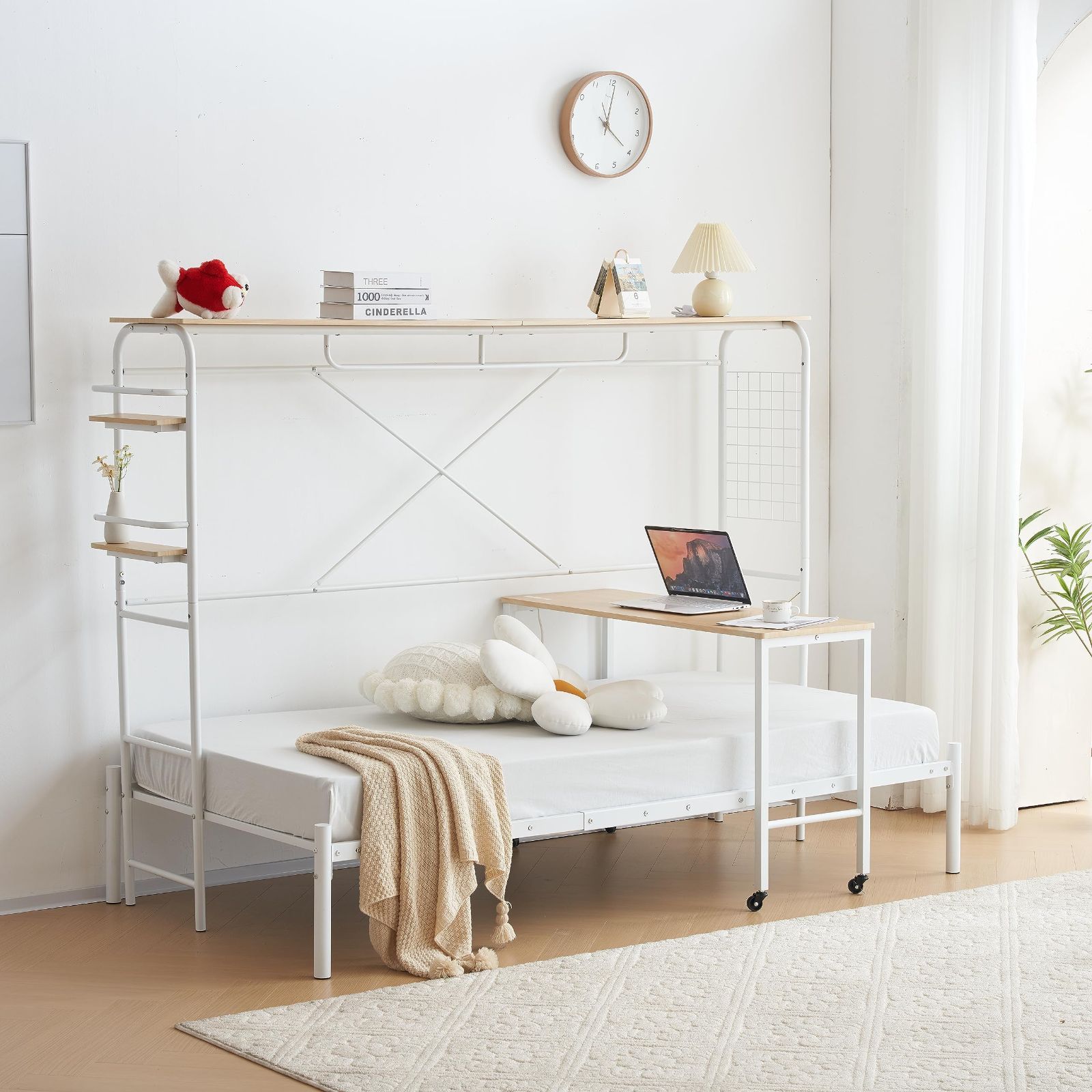 シングルベッド パイプベッド ベッドフレーム 一人暮らし 収納 1人用