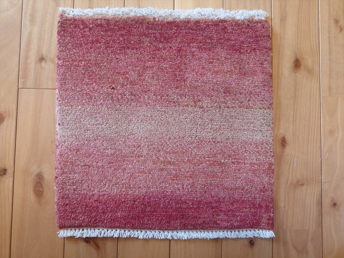 ガゼニ ギャッベ トルクマン族 ミニマット ラグ 38x38㎝ BD840 レッド