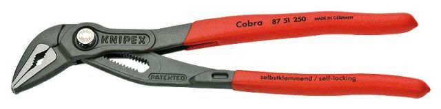 クニペックス(KNIPEX) コブラ 高性能ウォーターポンププライヤー250mmエキストラスリム 8751-250