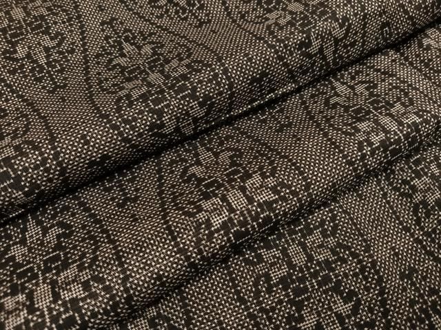 平和屋着物●本場大島紬　7マルキ　立涌花文　正絹　逸品　AAAW1834ph 平和屋着物○本場大島紬 7マルキ 立涌花文 正絹 逸品 AAAW1834ph