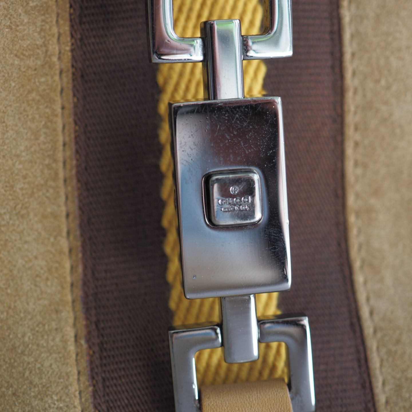 グッチ GUCCI ジャッキーライン スエード レザー ワンショルダー